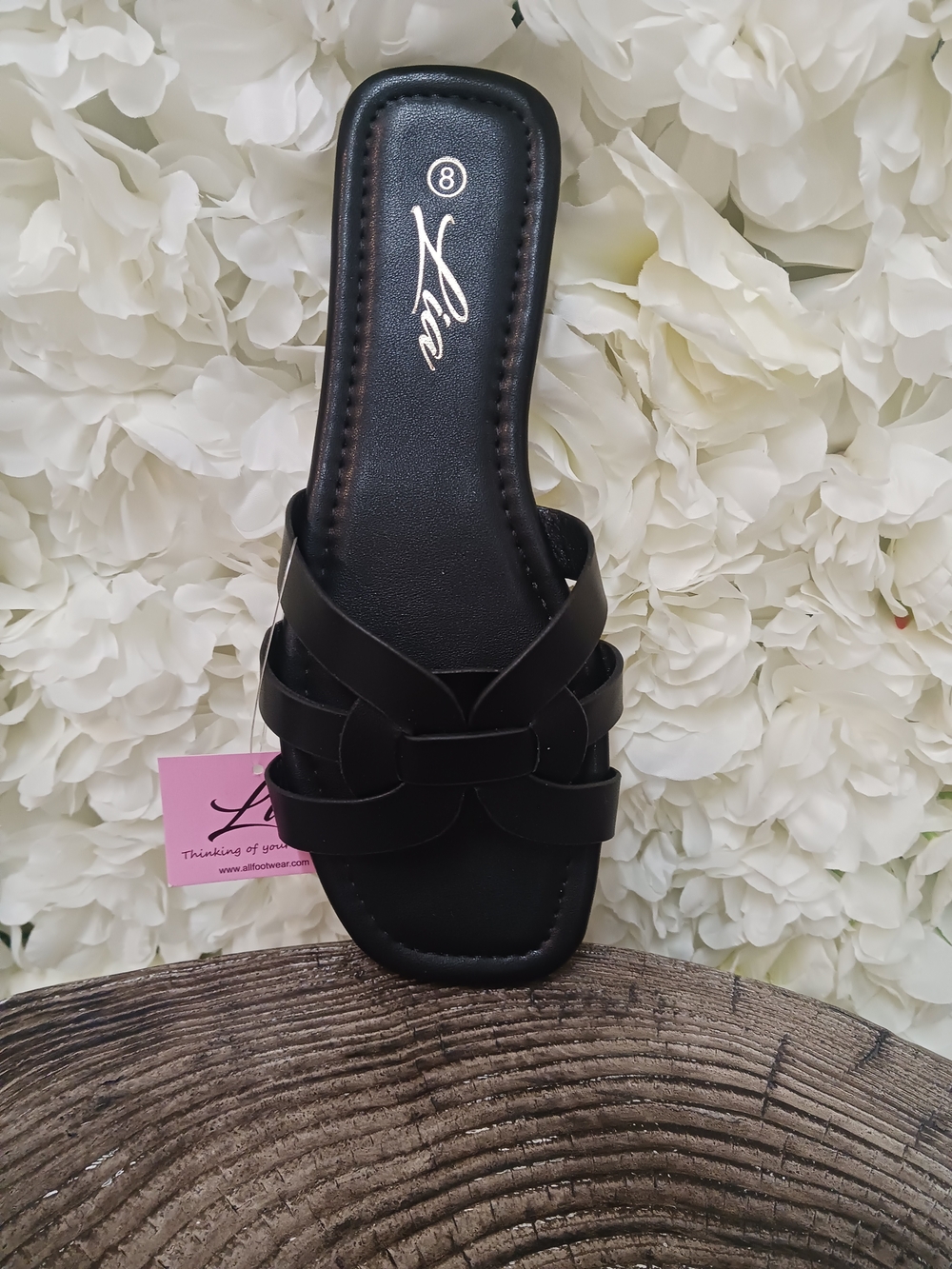 Lia Women’s Black Slide Sandals